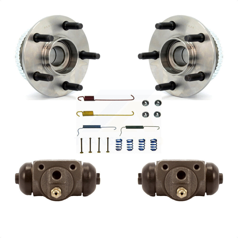 Wheel Cylinders And Hardware Hub Bearing Rear Kit For Ford Taurus Mercury Sable