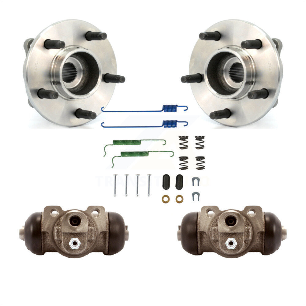 Wheel Cylinders And Hardware Hub Bearing Rear Kit For Saturn Vue Pontiac Torrent