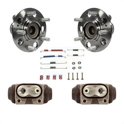 Wheel Cylinders Hardware Hub Bearing Rear Kit For 08-10 Hyundai Elantra Non-ABS