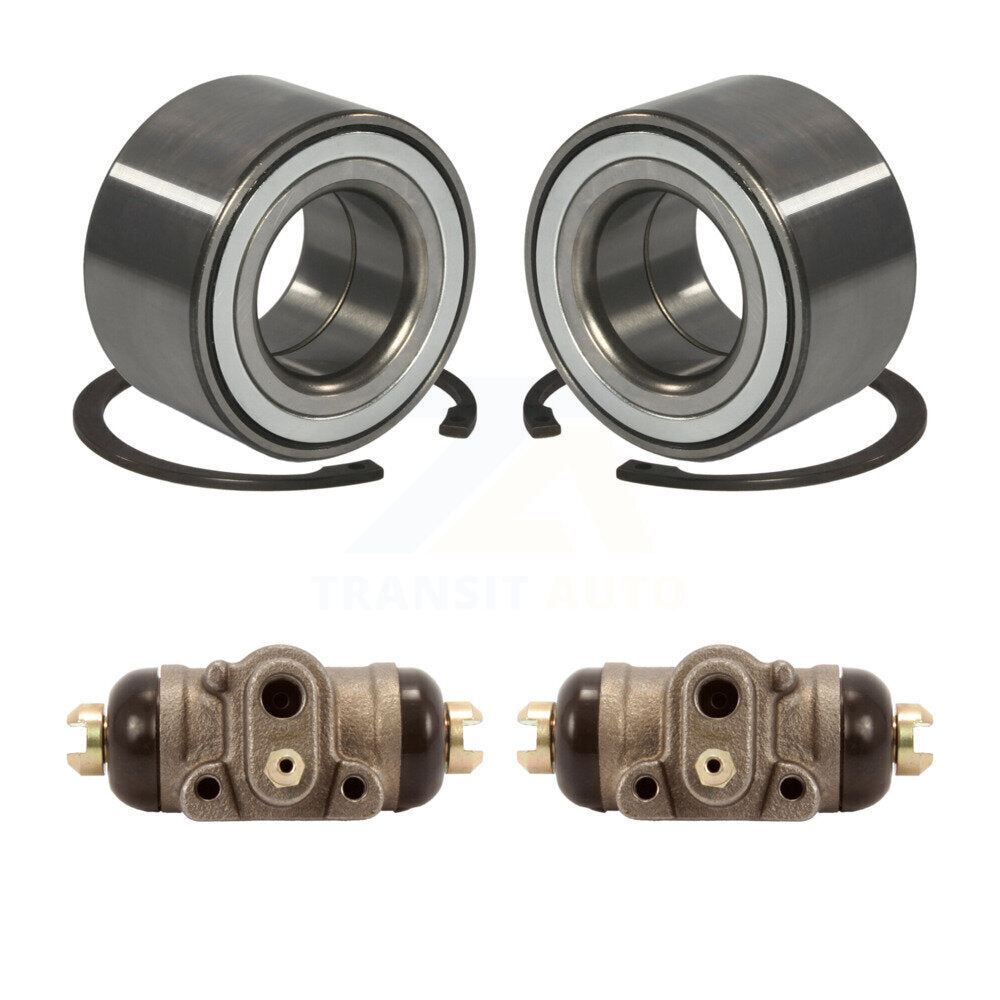 Wheel Cylinders & Bearing Rear Kit For Ford Escape Mazda Tribute Mercury Mariner