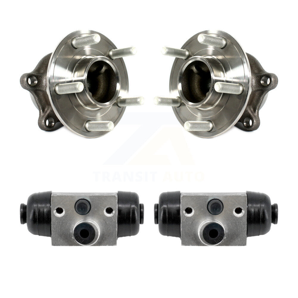 Wheel Cylinders And Hub Bearing Rear Kit For Ford Focus With Parking Assist