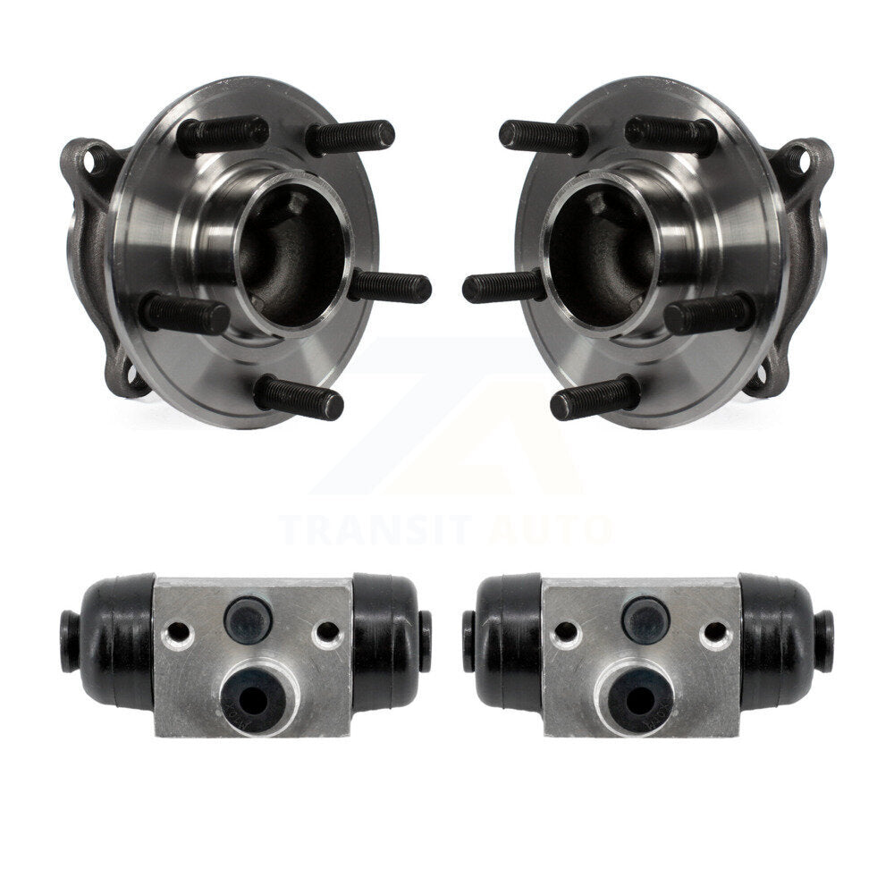 Wheel Cylinders & Hub Bearing Rear Kit For Ford Focus Without Active Park Assist
