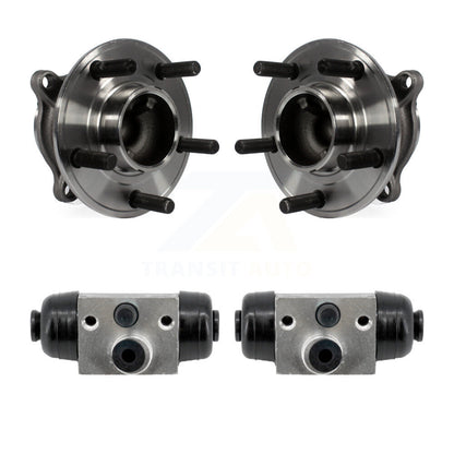 Wheel Cylinders & Hub Bearing Rear Kit For Ford Focus Without Active Park Assist