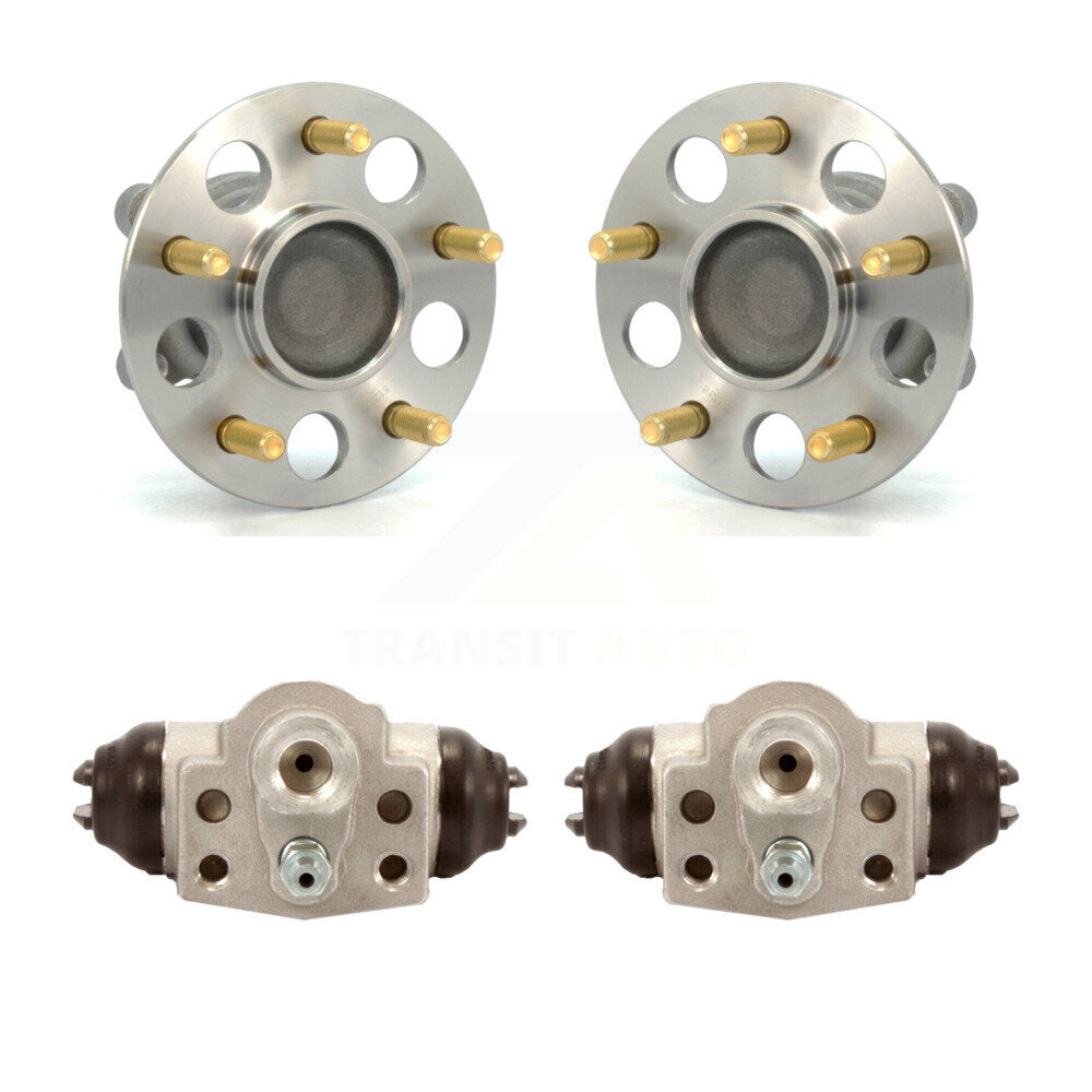Wheel Cylinders And Hub Bearing Assembly Rear Kit For Honda Civic