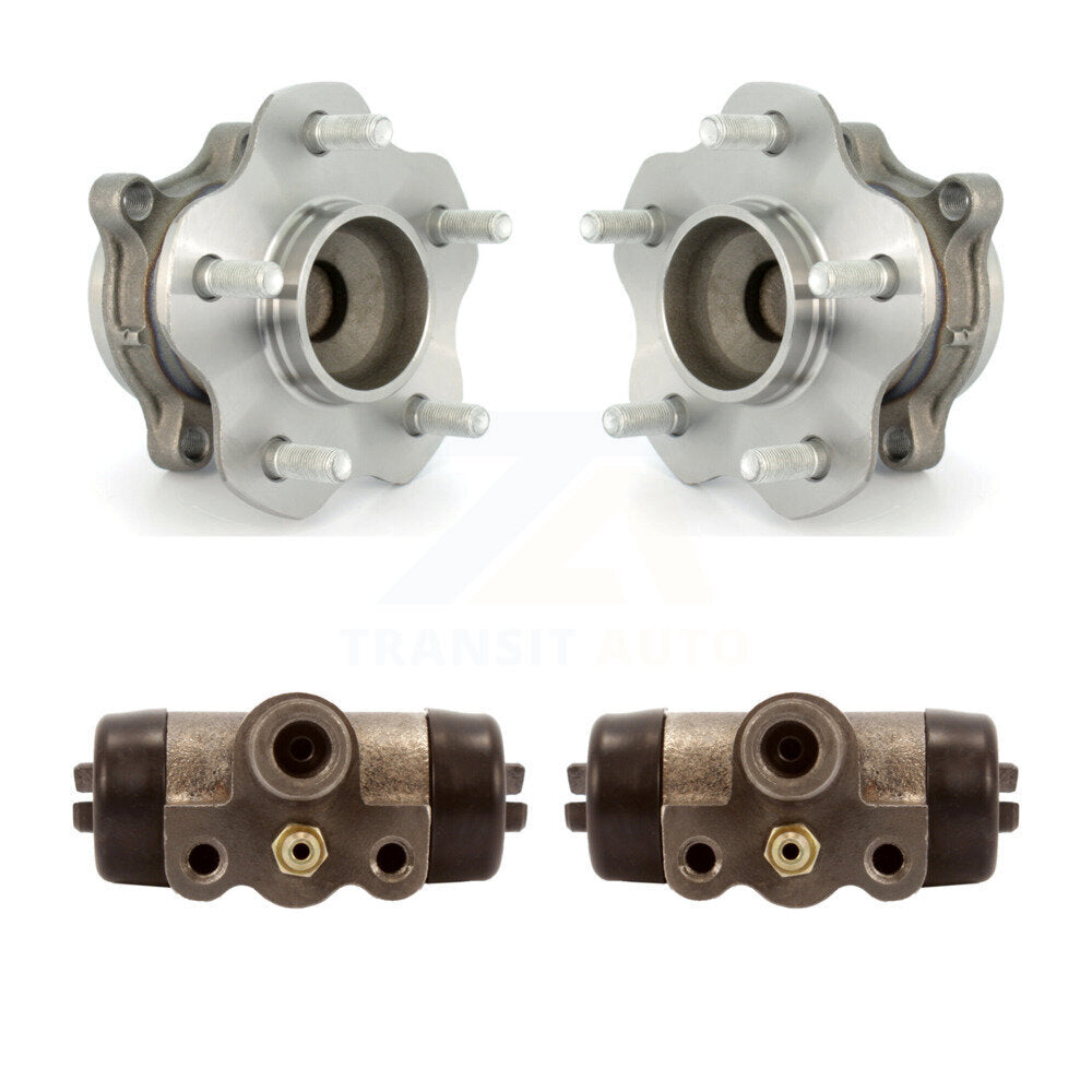 Wheel Cylinders And Hub Bearing Rear Kit For 2007-2012 Nissan Sentra 2.5L