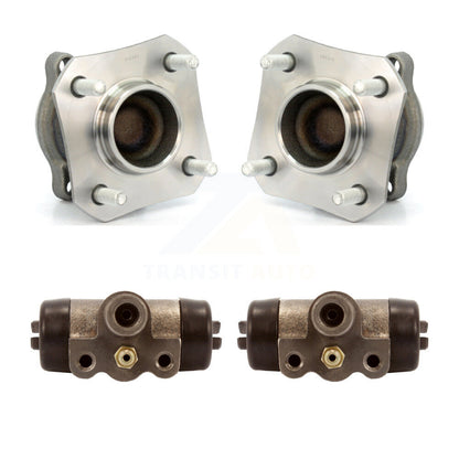 Wheel Cylinders & Hub Bearing Rear Kit For 07-12 Nissan Sentra 2.0L with Non-ABS