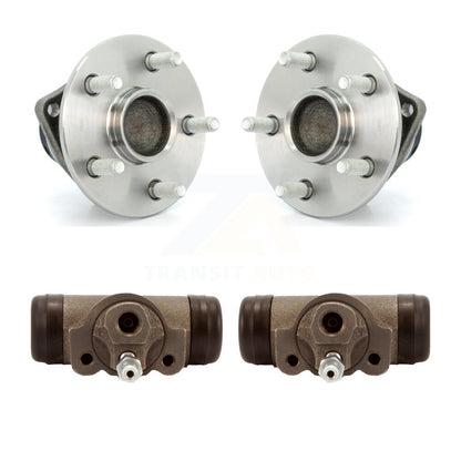 Wheel Cylinders And Hub Bearing Assembly Rear Kit For Pontiac Vibe Toyota Matrix