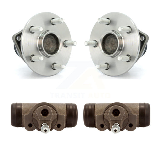 Wheel Cylinders And Hub Bearing Assembly Rear Kit For Pontiac Vibe Toyota Matrix