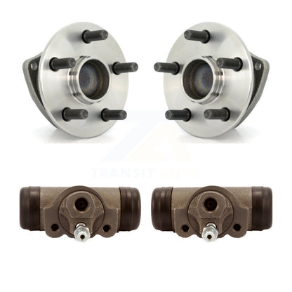 Wheel Cylinders And Hub Bearing Assembly Rear Kit For Pontiac Vibe Toyota Matrix