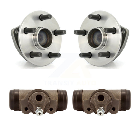 Wheel Cylinders And Hub Bearing Assembly Rear Kit For Pontiac Vibe Toyota Matrix
