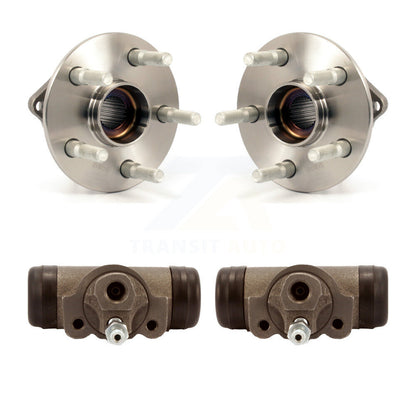 Wheel Cylinders And Hub Bearing Assembly Rear Kit For 2006 Pontiac Vibe AWD