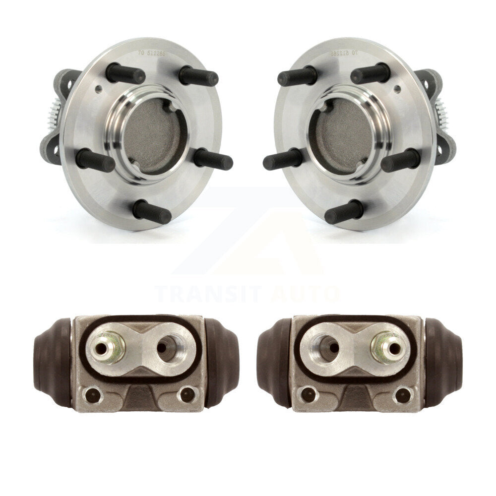 Wheel Cylinders And Hub Bearing Rear Kit For 2006 Kia Magentis With 5 Lug Wheels
