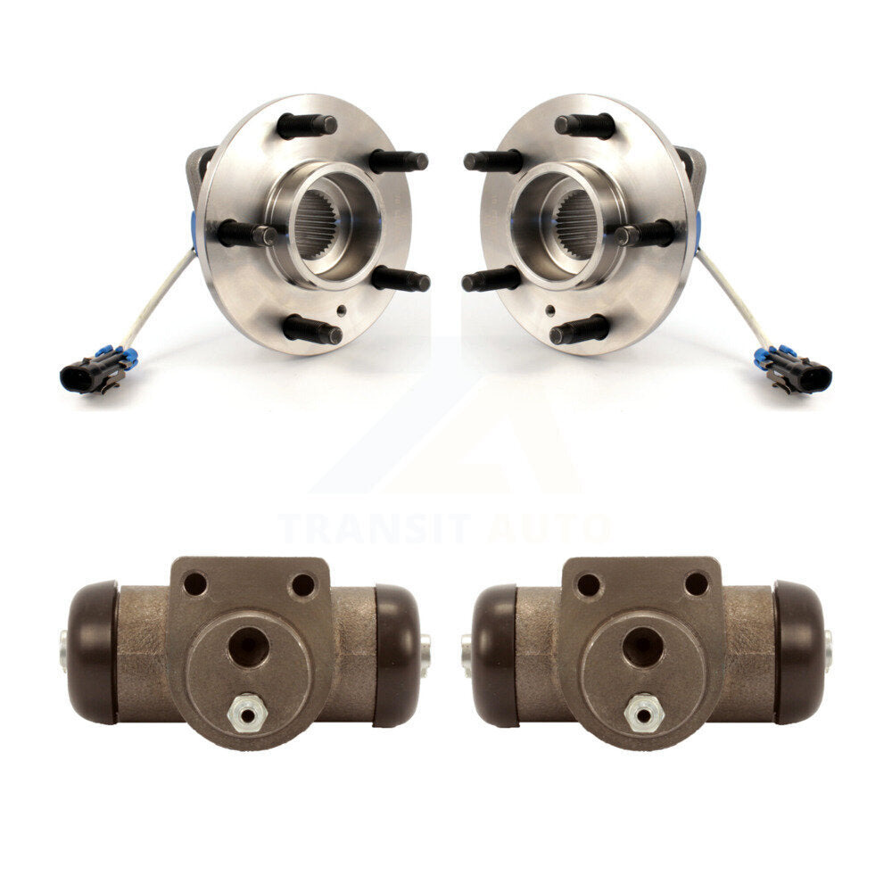 Wheel Cylinders & Hub Bearing Rear Kit For Pontiac Montana Chevrolet Venture AWD