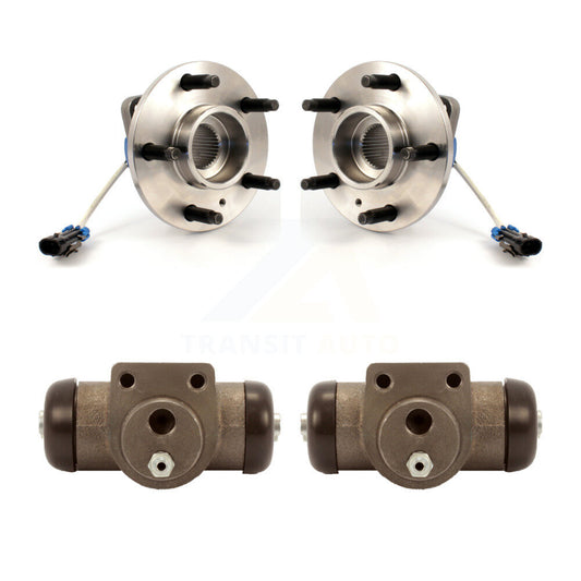 Wheel Cylinders & Hub Bearing Rear Kit For Pontiac Montana Chevrolet Venture AWD