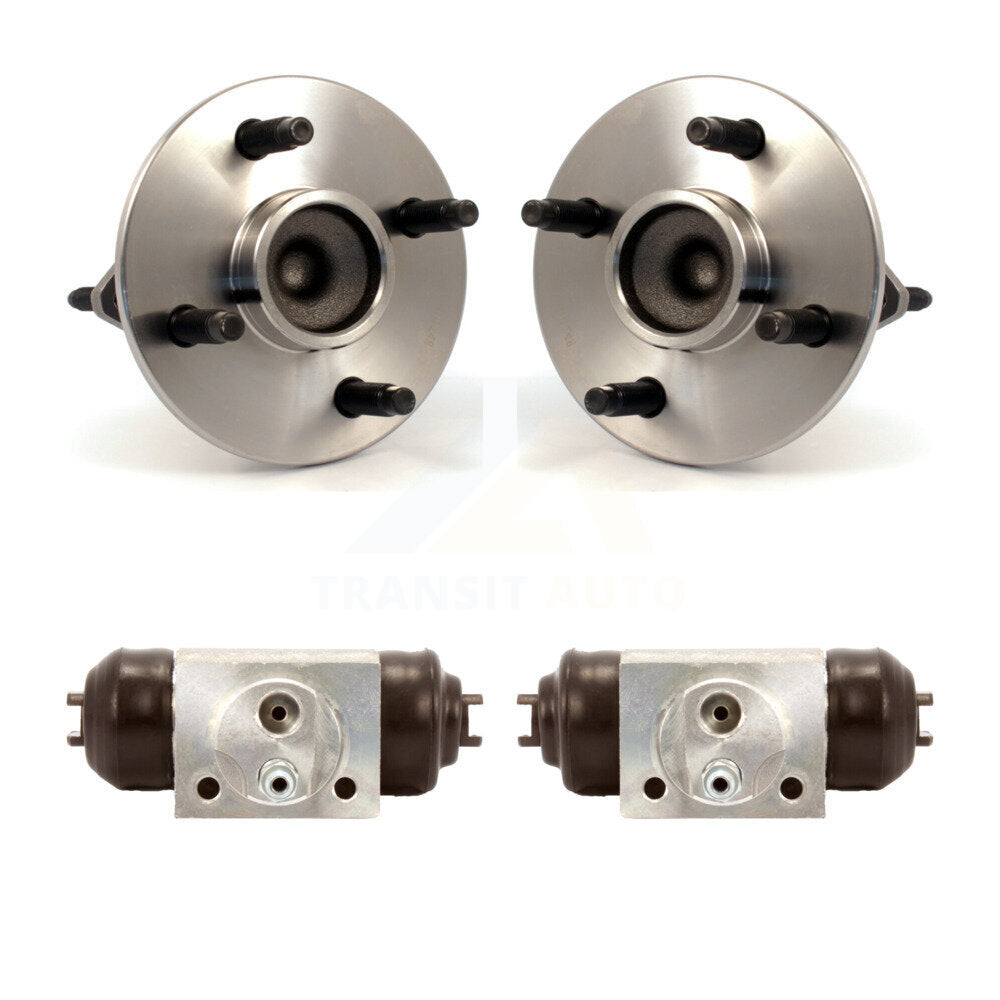 Wheel Cylinders Hub Bearing Rear Kit For Chevrolet Cobalt Pontiac G5 Saturn Ion