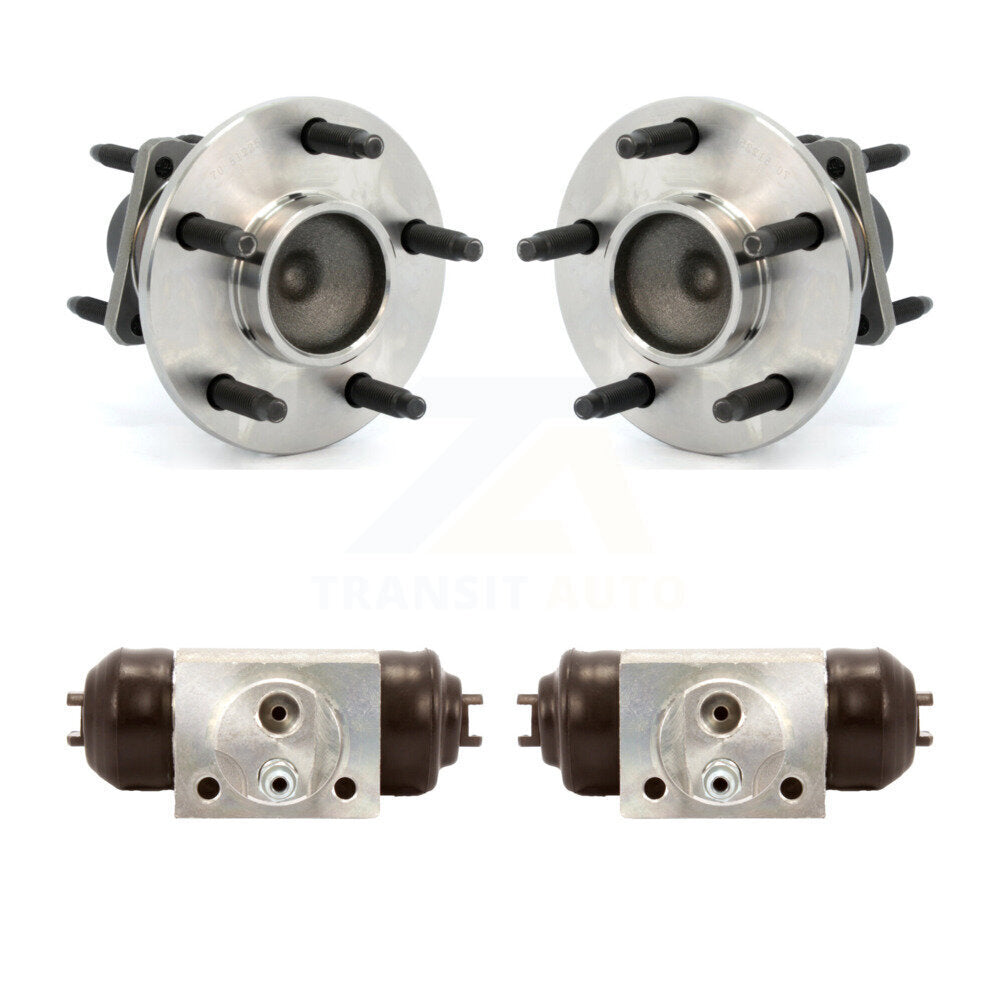 Wheel Cylinders Hub Bearing Rear Kit For Chevrolet Cobalt Pontiac G5 Saturn Ion
