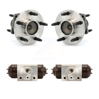 Wheel Cylinders Hub Bearing Rear Kit For Chevrolet Cobalt Pontiac G5 Saturn Ion