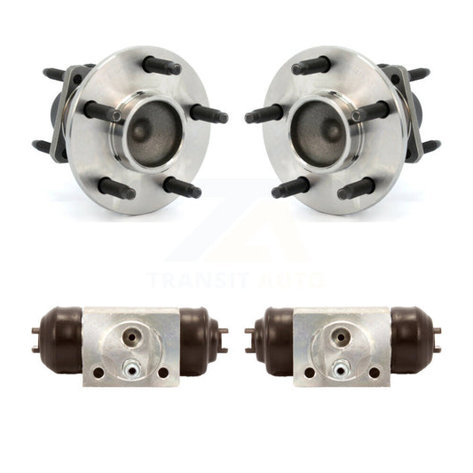 Wheel Cylinders Hub Bearing Rear Kit For Chevrolet Cobalt Pontiac G5 Saturn Ion