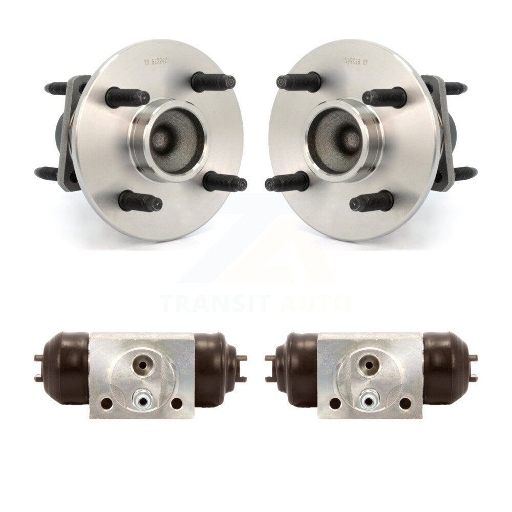 Wheel Cylinders Hub Bearing Rear Kit For Chevrolet Cobalt Pontiac G5 Saturn Ion