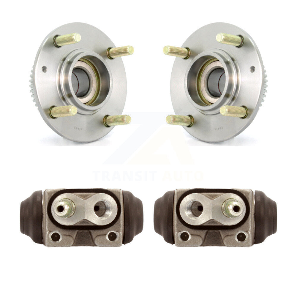 Wheel Cylinders And Hub Bearing Rear Kit For Hyundai Elantra 4-Wheel ABS