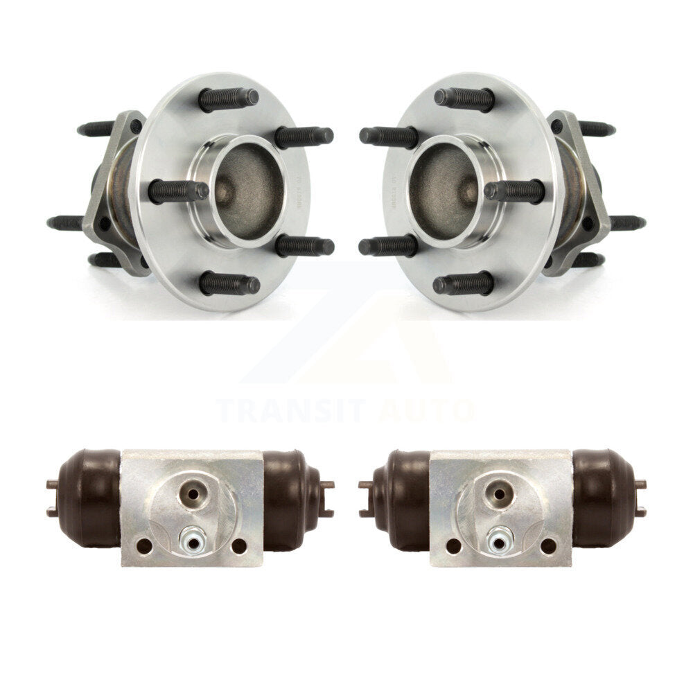 Wheel Cylinders Hub Bearing Rear Kit For 2008 Chevrolet HHR SS with 4-Wheel ABS