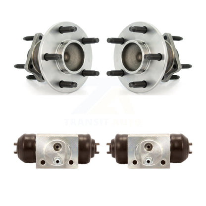 Wheel Cylinders Hub Bearing Rear Kit For 2008 Chevrolet HHR SS with 4-Wheel ABS