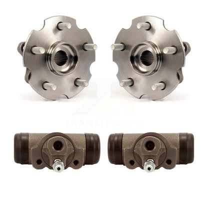 Wheel Cylinders And Hub Bearing Assembly Rear Kit For 2006 Toyota RAV4 AWD 4WD
