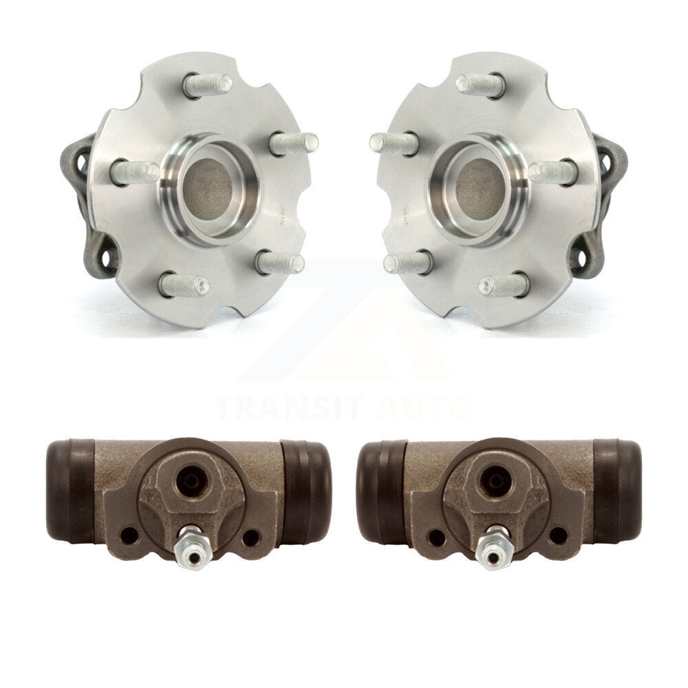 Wheel Cylinders And Hub Bearing Assembly Rear Kit For 2006 Toyota RAV4 FWD