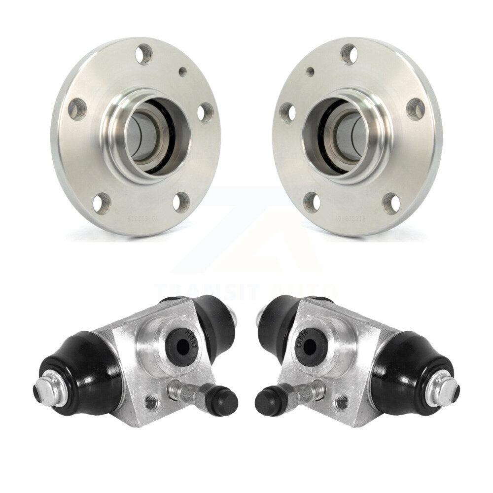 Wheel Cylinders And Hub Bearing Assembly Rear Kit For Volkswagen Jetta Beetle