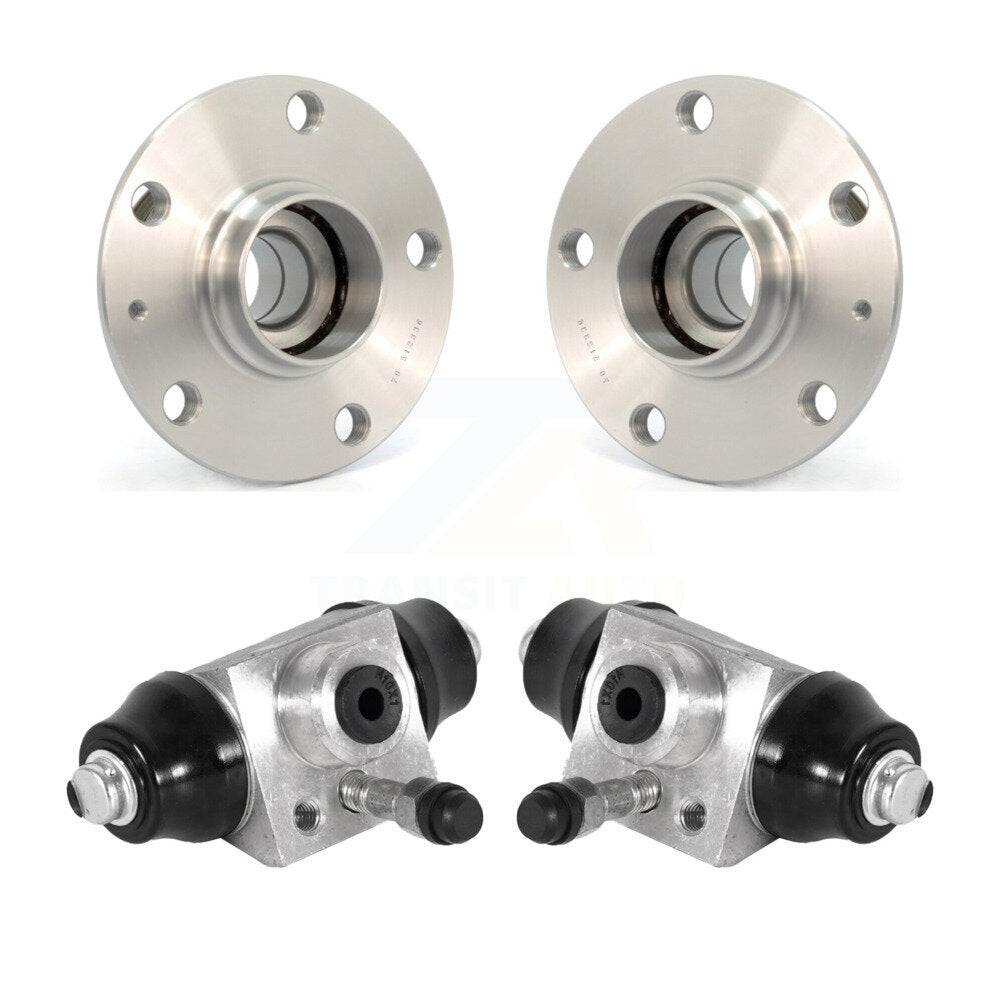 Wheel Cylinders And Hub Bearing Assembly Rear Kit For Volkswagen Jetta Beetle