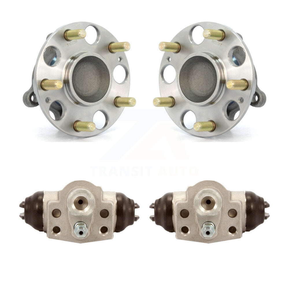 Wheel Cylinders And Hub Bearing Assembly Rear Kit For Honda Civic