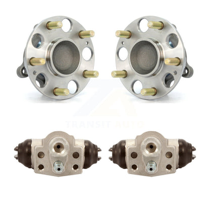 Wheel Cylinders And Hub Bearing Assembly Rear Kit For Honda Civic