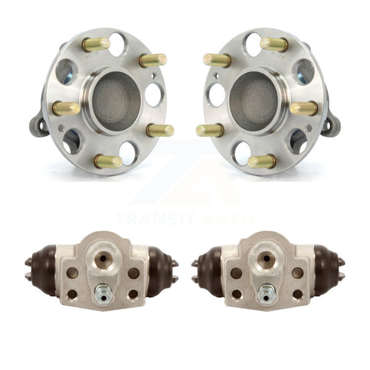 Wheel Cylinders And Hub Bearing Assembly Rear Kit For Honda Civic