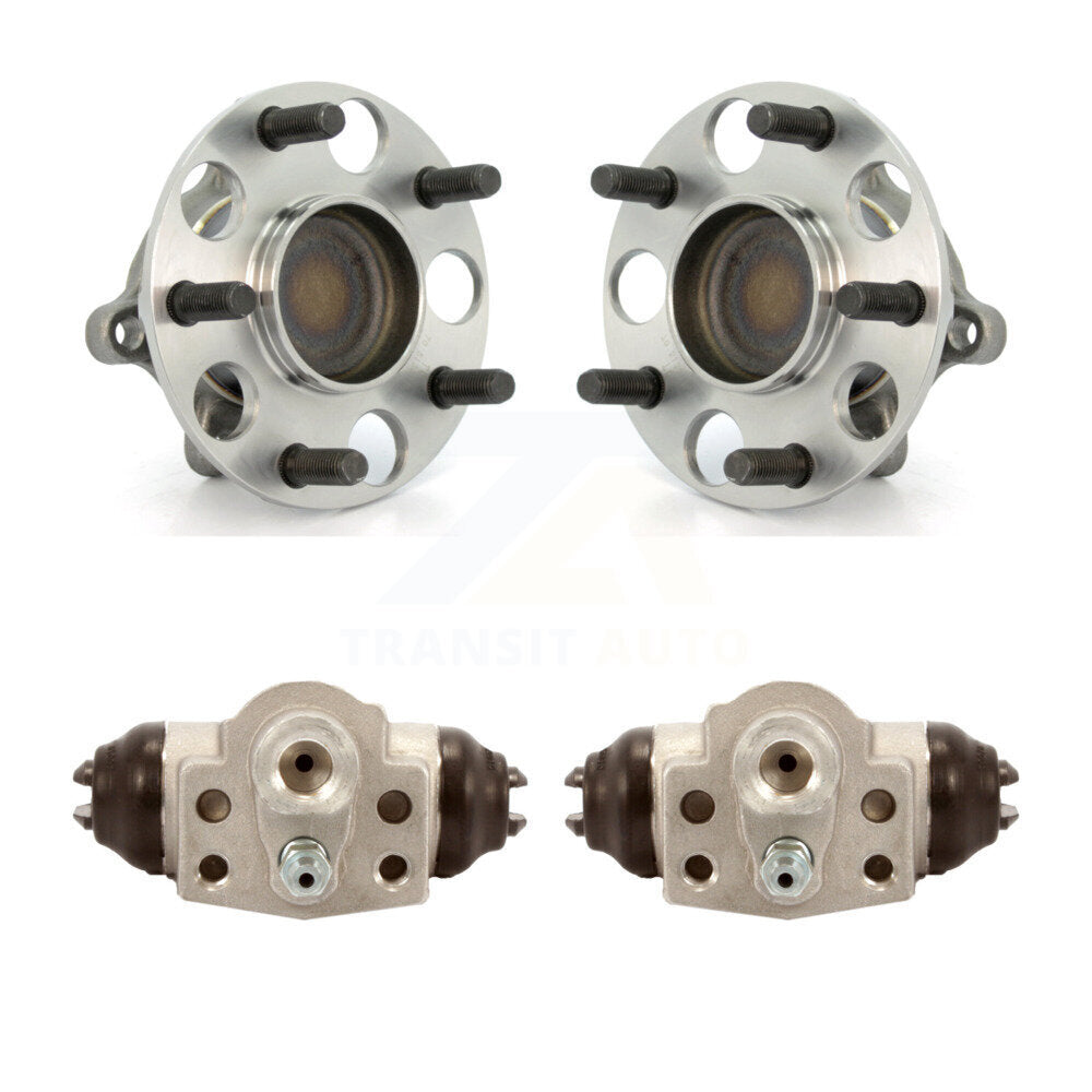 Wheel Cylinders And Hub Bearing Assembly Rear Kit For Honda Civic