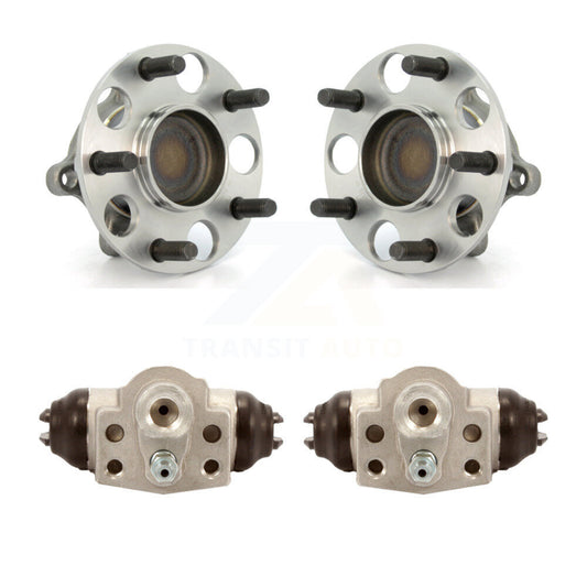 Wheel Cylinders And Hub Bearing Assembly Rear Kit For Honda Civic