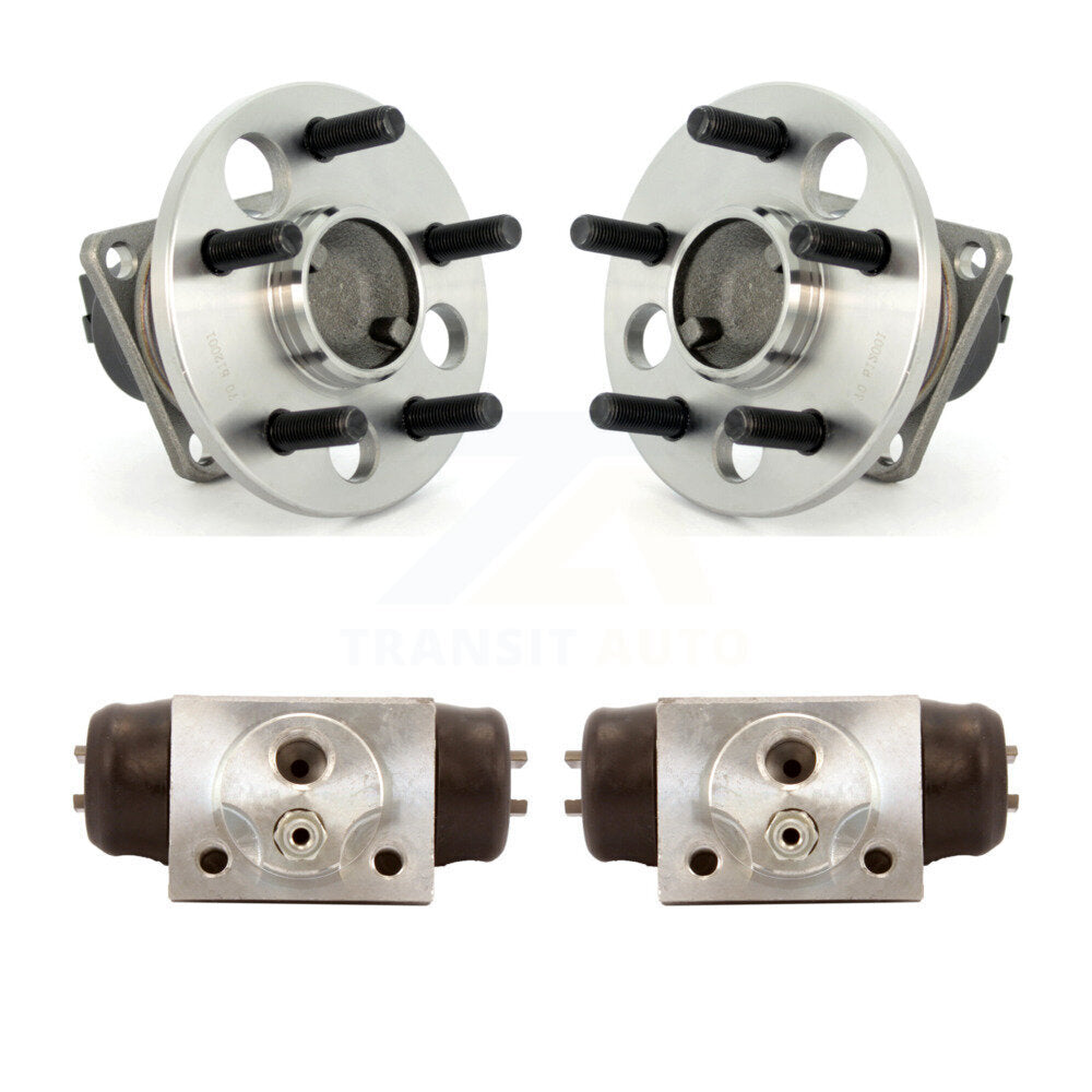 Wheel Cylinders And Hub Bearing Rear Kit For Pontiac Sunfire Chevrolet Cavalier