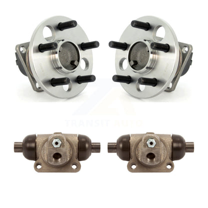 Wheel Cylinders & Hub Bearing Rear Kit For Chevrolet Cavalier Pontiac Sunfire Am