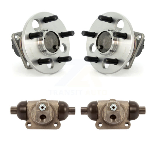 Wheel Cylinders & Hub Bearing Rear Kit For Chevrolet Cavalier Pontiac Sunfire Am