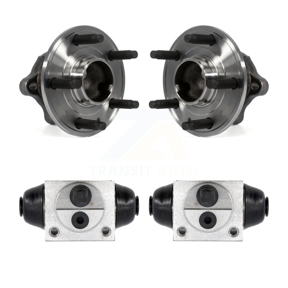 Wheel Cylinders And Hub Bearing Assembly Rear Kit For 2012-2015 Chevrolet Sonic
