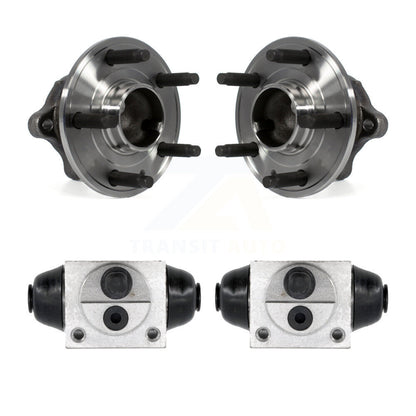 Wheel Cylinders And Hub Bearing Assembly Rear Kit For 2012-2015 Chevrolet Sonic