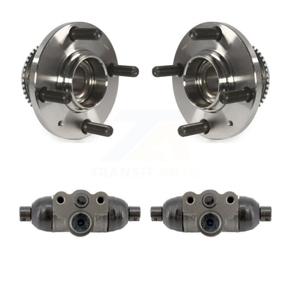 Wheel Cylinders And Hub Bearing Rear Kit For 2002-2007 Mitsubishi Lancer ES