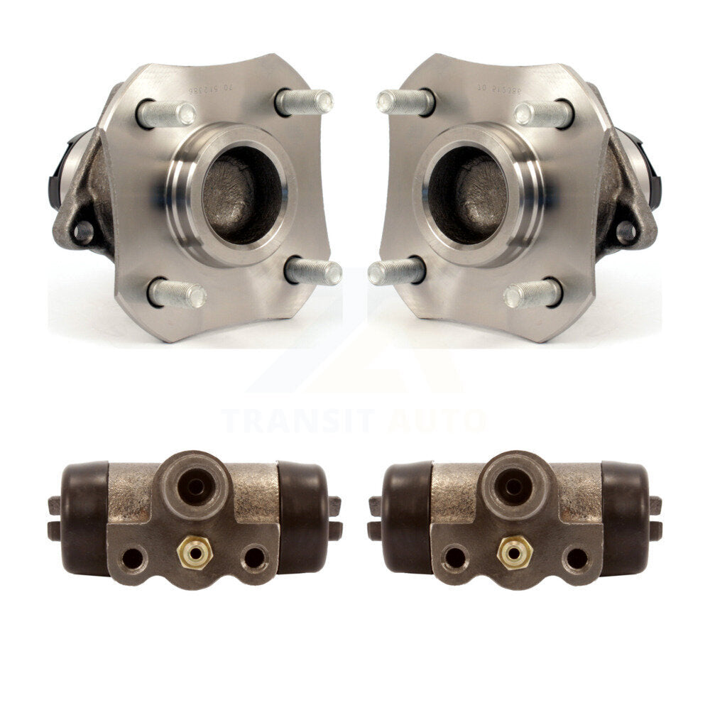 Wheel Cylinders And Hub Bearing Assembly Rear Kit For Nissan Versa