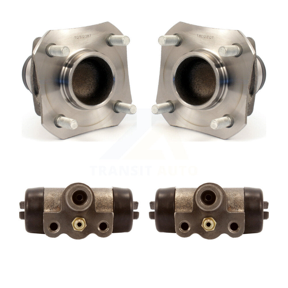 Wheel Cylinders And Hub Bearing Assembly Rear Kit For Nissan Versa