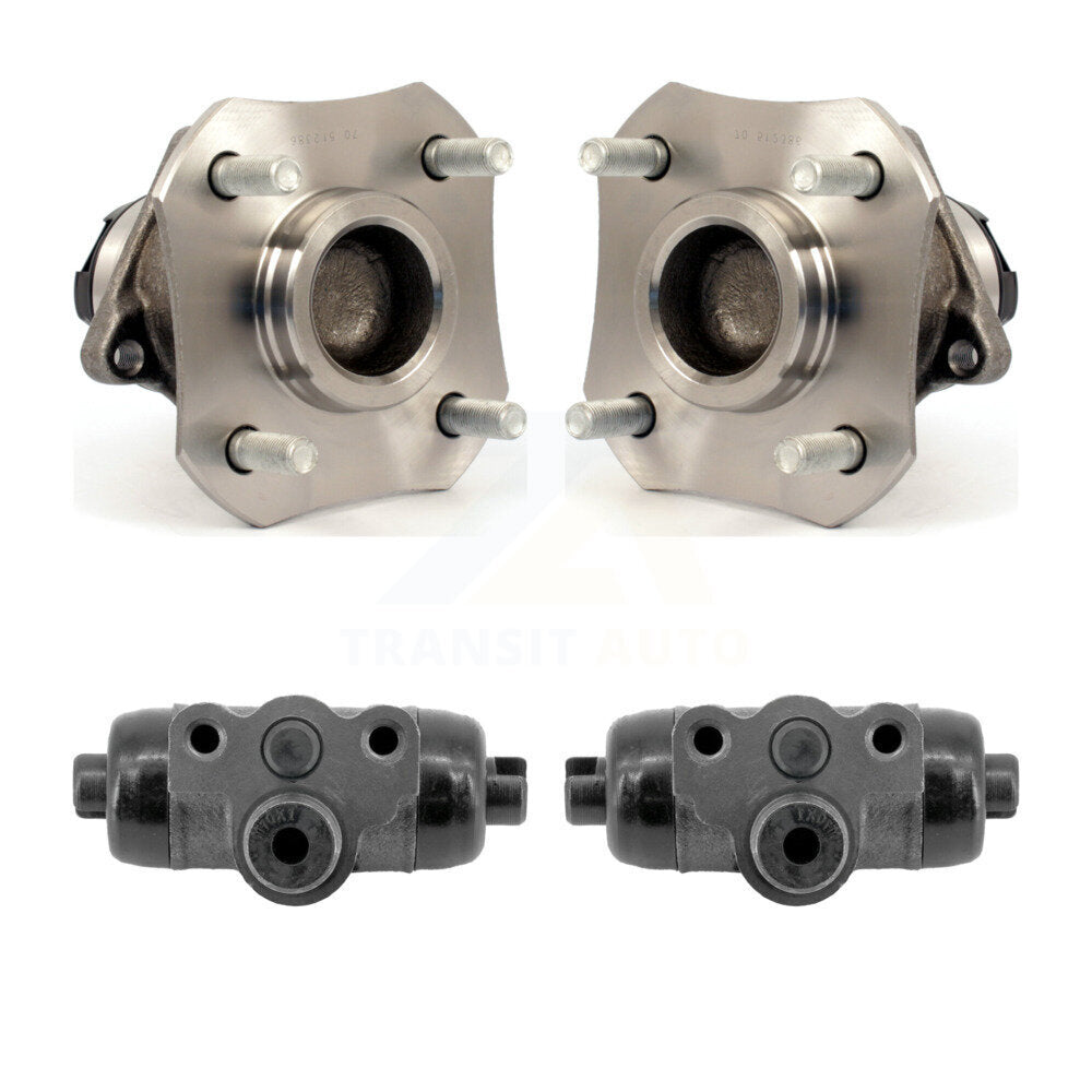 Wheel Cylinders And Hub Bearing Assembly Rear Kit For Nissan Versa