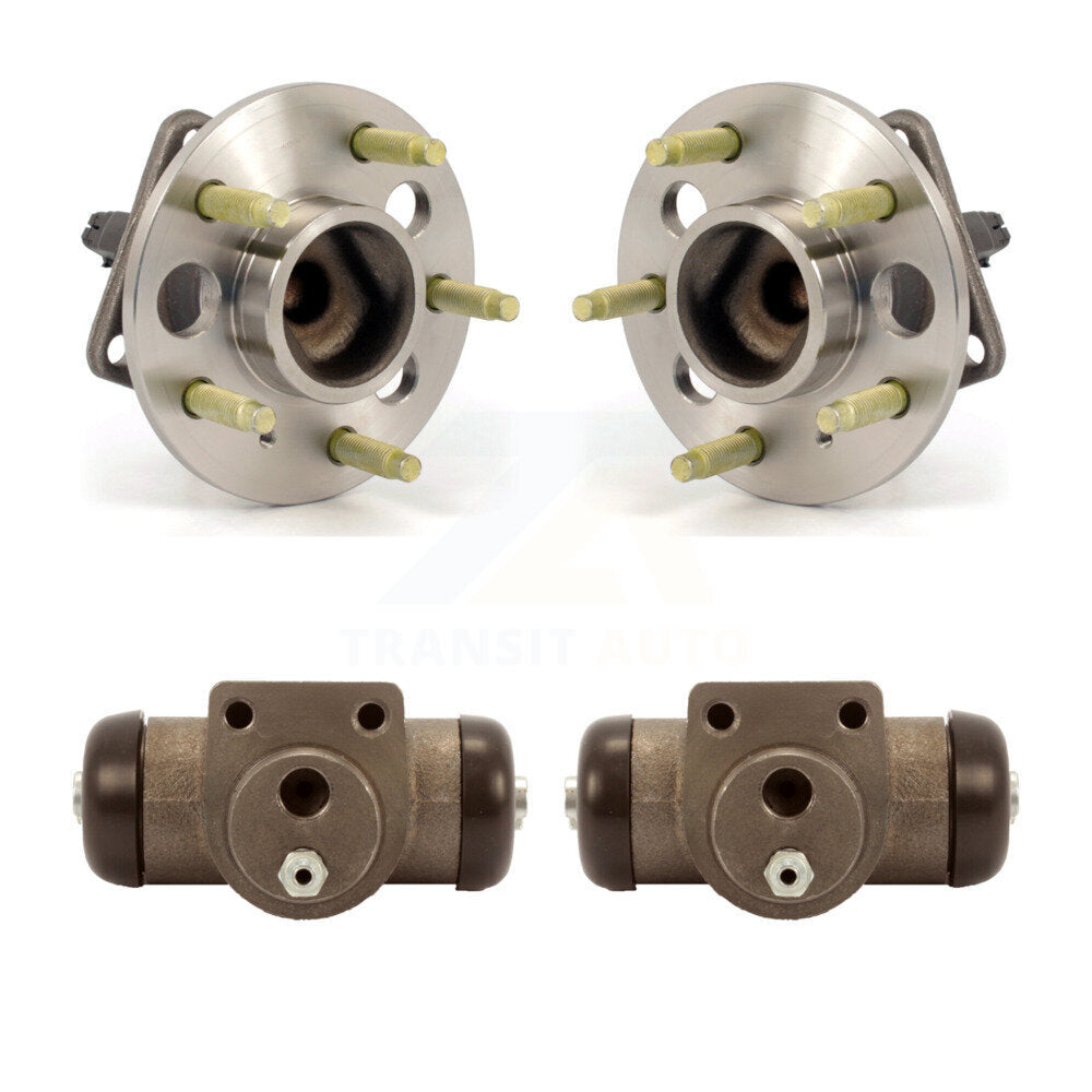 Wheel Cylinders And Hub Bearing Assembly Rear Kit For Cadillac DeVille