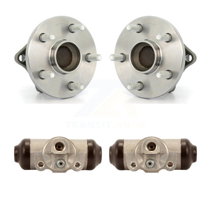Wheel Cylinders And Hub Bearing Assembly Rear Kit For 2009-2013 Toyota Corolla