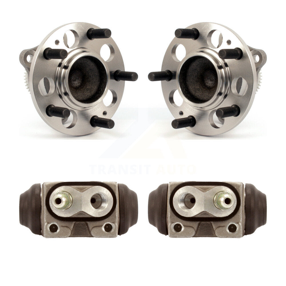 Wheel Cylinders And Hub Bearing Assembly Rear Kit For 2011 Hyundai Elantra 1.8L