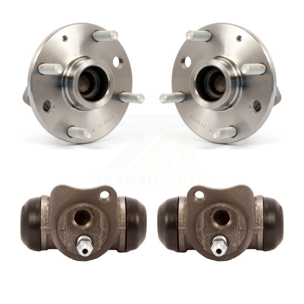 Wheel Cylinders And Hub Bearing Rear Kit For 2004-2007 Chevrolet Optra Non-ABS