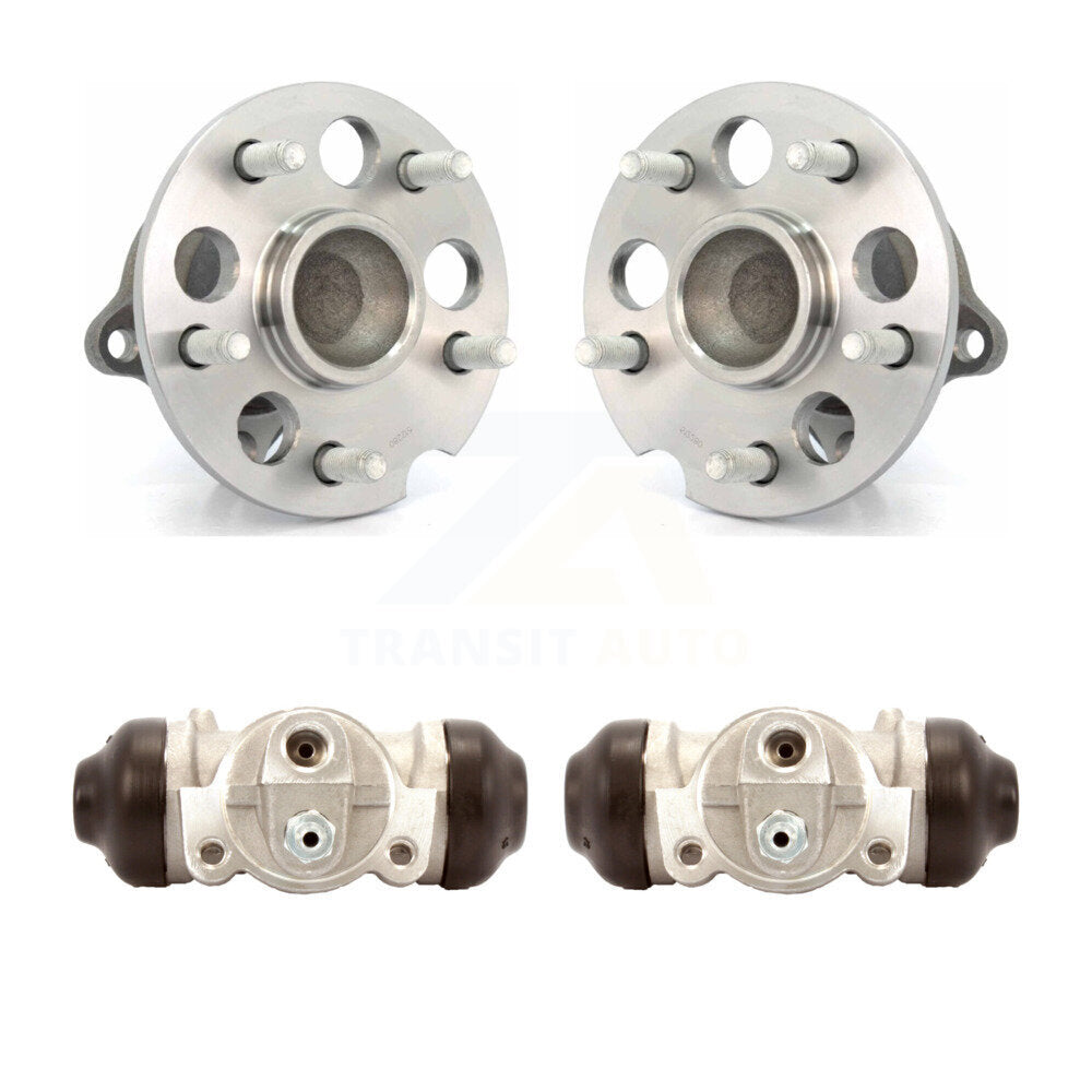 Wheel Cylinders And Hub Bearing Rear Kit For 2004-2010 Toyota Sienna FWD