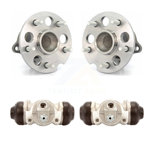 Wheel Cylinders And Hub Bearing Rear Kit For 2004-2010 Toyota Sienna FWD
